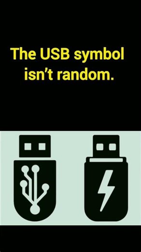 Why the USB Symbol Looks Like This 🔌 #shorts