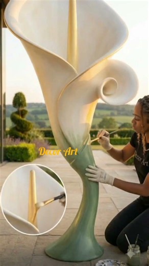 The Most Elegant Planter Ever Built - A Sculpted Calla Lily Bloom.