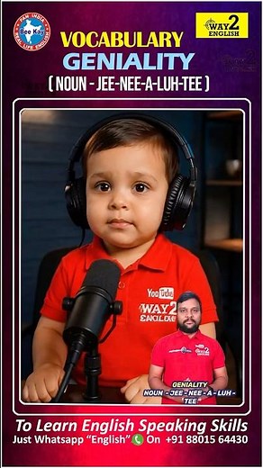 Geniality | Vocabulary | Way 2 English | AI Videos