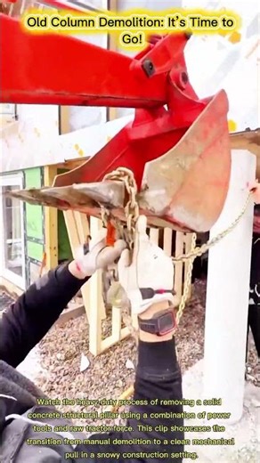 Concrete Column Swap: Demolishing Support Pillars for a Modern Rebuild