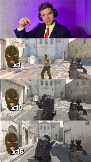 P90 vs 1 / 10 / 15 bots #cs2 #csgo #faceit