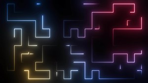 Download 4k Colored Neon Labyrinth Loop for free