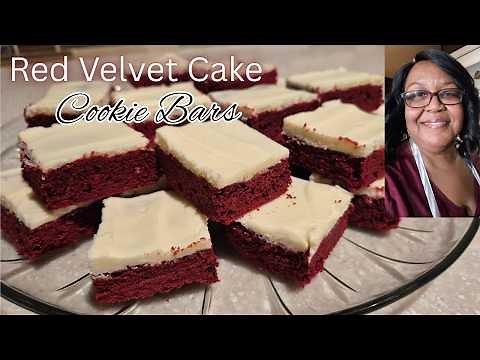 2 Ingredient - Red Velvet Cake ~Cookie Bars- So Good & Simple!