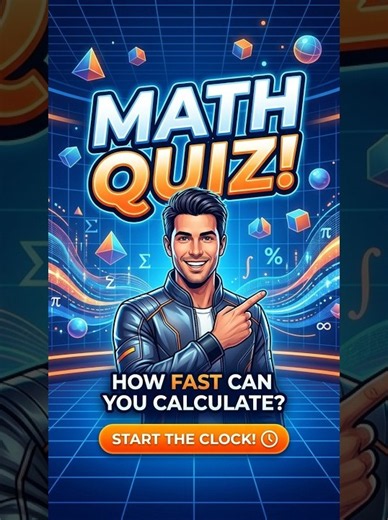 Math Quiz: How Fast Can You Calculate? ⚡#shorts #mathproblems #quiz #puzzle