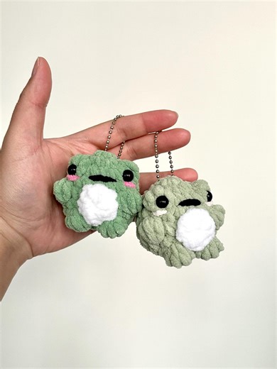 Crochet Frog Keychain (froggy Bag Charm) - Etsy