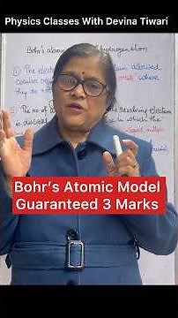 Bohr’s Atomic Model Simplest Explanation | 3 Marks guaranteed #atoms #shorts