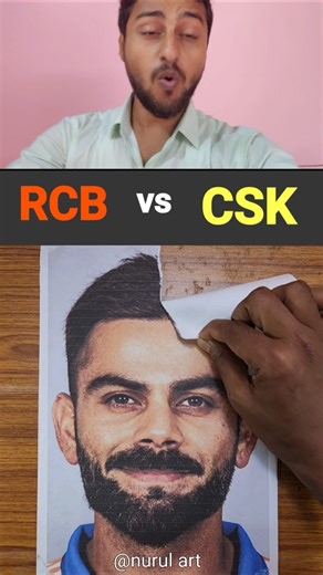 RCB vs CSK Epic Drawing 🔥 | IPL Rivalry Art You Can’t Miss!