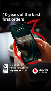 10 years in a row as the best mobile network in Ireland and 10 years of helping your business stay connected when it matters most 🛒#EveryConnectionCounts #YourBusinessCan | Vodafone Ireland