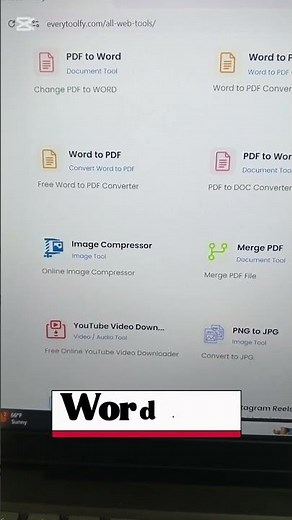 Best Web Tool Part 20 - Free Word to PDF Converter #webtools #convertpdf #pdftool #wordtopdf #foryou
