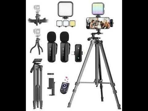 Yeaki Vlogging Kit With Wireless Microphone And RGB Light Review - Pros & Cons - vlogging kit for