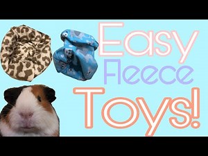 Three EASY DIY Fleece Items for GUINEA PIGS!