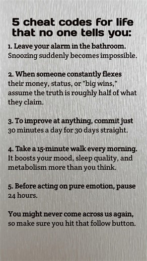 5 cheat codes for life that no one tell you #shorts