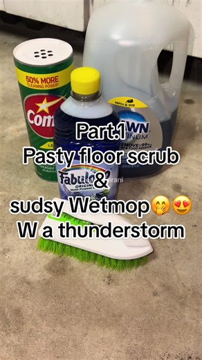 Suds & Storms: Floor Scrubbing with a Twist
