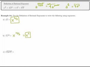 14. Rewriting Radicals as Rational Exponents | Algebra & Precalculus Explained