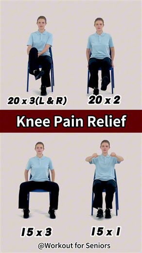 3.8K views · 33 reactions | knee pain relief | Workout for Seniors | Facebook