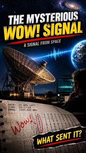 The Mysterious Wow! Signal 👽 | What Did Scientists Detect? #anotherdimension #scaryshorts #creepy