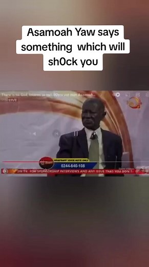 Asamoah Yaw's Shocking Statement That Will Surprise You
