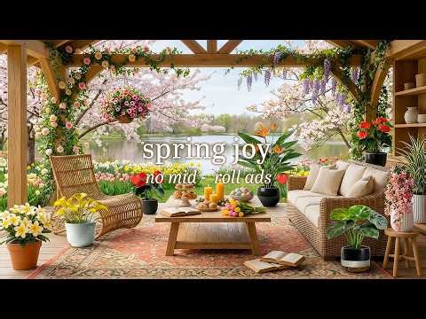 🐣 Happy Spring Day Jazz (NO MID-ROLL ADS) - Bright Piano Ambience for Relaxation & Spring Joy
