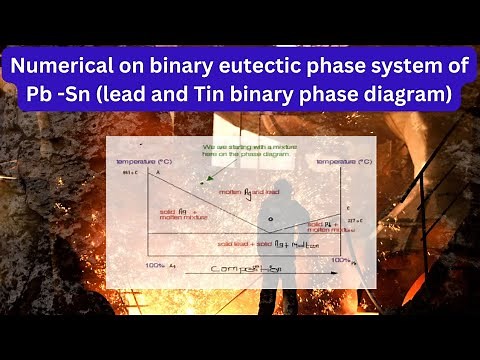 Numerical on binary eutectic phase system of Pb -Sn (lead and Tin binary phase diagram)