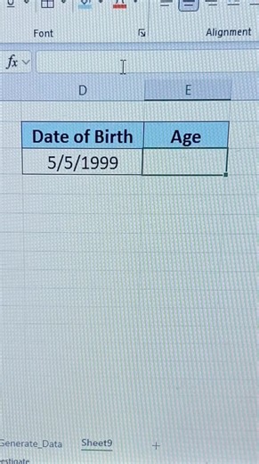 Date of Birth to Age in Excel | How to Calculate Age using Date of Birth in Microsoft Excel (Hindi)