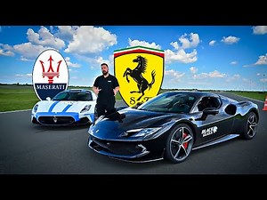 Ferrari 296 GTS vs Maserati MC20 - DRAG RACE by Black Glass