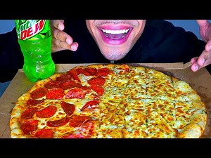 ASMR LITTLE CAESARS CALL OF DUTY MODERN WARFARE 2 PIZZA MTN DEW MUKBANG EATING MOUTH SOUNDS JERRY