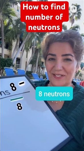 Neutrons made easy Just subtract 🧮⚛️ #science #chemistry #scienceisfun #scienceexplained