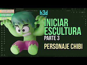 Tutorial inicar escultura en Blender - parte 3 - Personaje Chibi