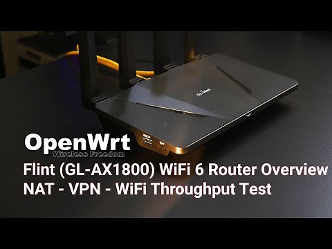 OpenWRT - Flint (GL-AX1800) WiFi 6 Router Overview & Performance Test