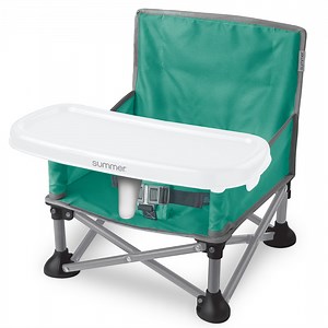 Summer by Ingenuity Pop 'N Sit Portable Infant Booster Seat, Teal, 6 Months