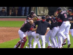 Tribe's nine walk-offs by eight players so far in '16