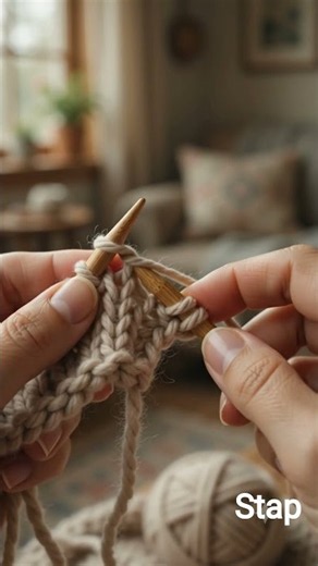 How to Do Knit Stitch - Step by Step