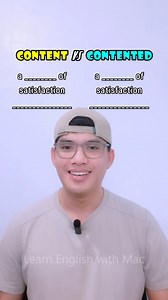 content vs contended #English #englishlearning #englishlanguage #englishvocabulary #englishgrammar #englishonline #englishtips #reelsviral | Learn English with Mac