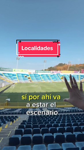 Localidades y Vistas en el Estadio Cuscatlán para el Concierto de Los Temerarios