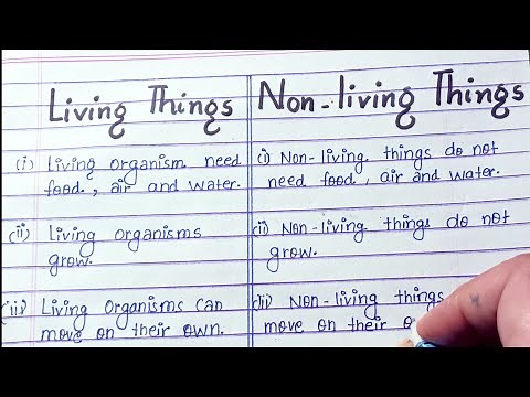 10 Difference Between Living and Non Living|Living Things|Non Living Things