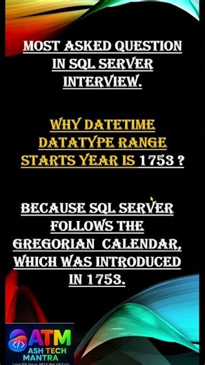 SQL Server Interview Questions | The Secret History of 1753 in SQL Server (It's Not a Bug!)