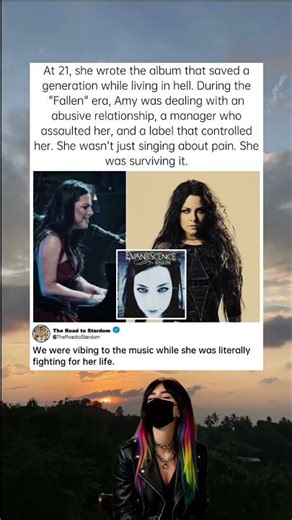 The dark truth behind the Fallen album. #Evanescence #AmyLee #Fallen #TrueStory #mentalhealth