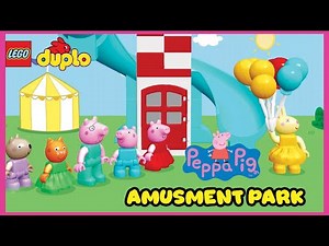 LEGO DUPLO PEPPA PIG ⭐Amusement Park with Peppa and Friends!⭐