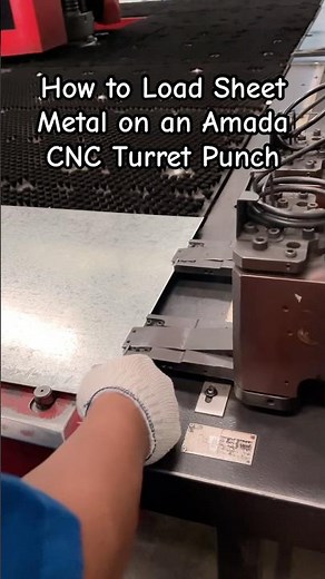 First-Person CNC Setup | Amada Turret Punch Start #cncmachine #amada #industrial #operator