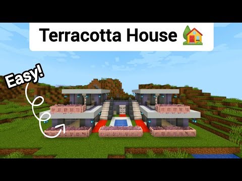 Minecraft: How to make Terracotta House | Tutorial 🏡