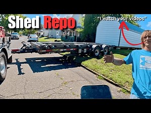Pulling a Shed Out of a Yard From The Street:Nieghbor Loves The Show