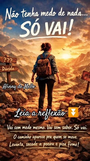 O caminho respeita quem se move, mesmo tropeçando, mesmo errando o passo, mesmo dando aquela v...