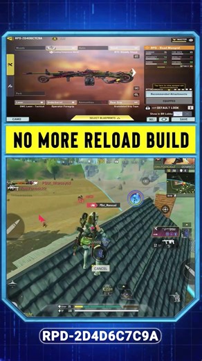 RPD BR ZERO RECOIL + UNLIMITED AMMO GUNSMITH | CALL OF DUTY MOBILE