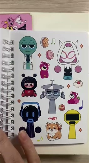 More Pink Notebook Sprunki Stickers 💖✨ | Which One Wins?