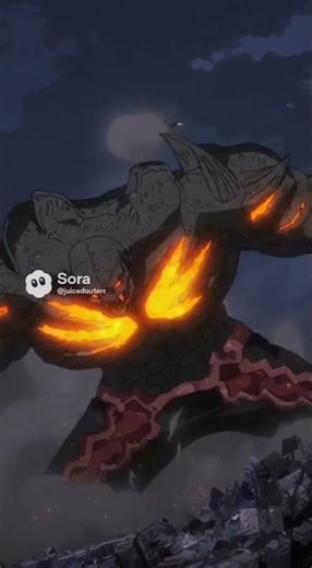 #anime Deku destroyed monster with one punch 🥊