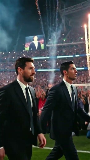 Two legends. One stage. History being lifted.#Ronaldo #Messi#SportsShorts #ViralSports#SoccerUSA