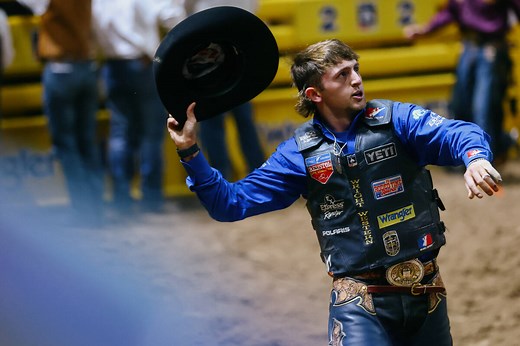 NFR Live with saddle bronc rider Statler Wright