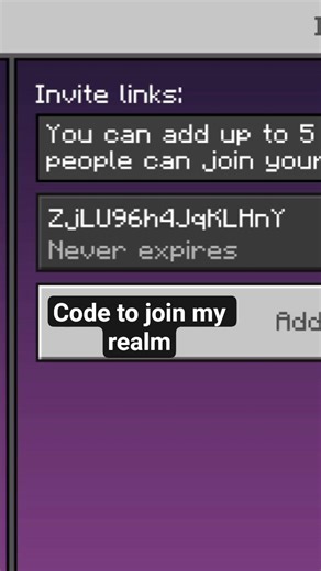realm code #minecraft