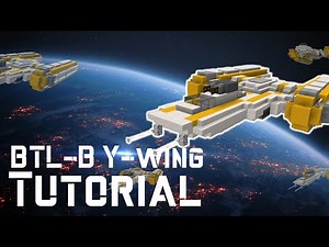Minecraft BTL-B Y-wing Starfighter Tutorial [Star Wars]
