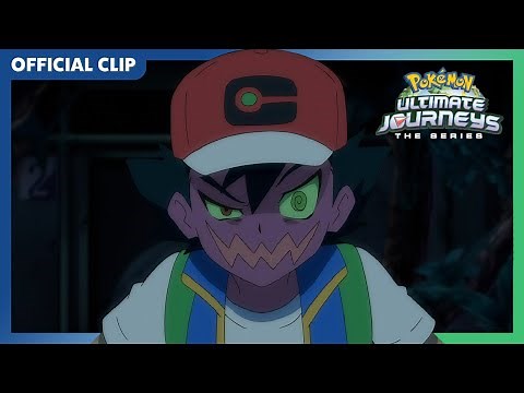 Ghost Train Pokémon Battle | Pokémon the Series: Ultimate Journeys | Official Clip
